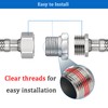 2 bujes de acero inoxidable (3/4"-3/8")