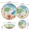 Gourmet Art 4-Piece Sealife Turtle Heavyweight and Durable Melamine 6