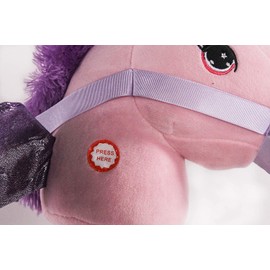 PonyLand Pink Unicorn Stick Horse with Sound Toy