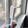 Vertical Blind Valance Clips, 10Pcs White Plastic Dust Cover Holder