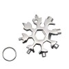 18 in 1 Stainless Multi-tool Snowflake Keychain Wrench Screwdriver Bottle