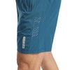 JustSun Men's Sports Shorts, Quick-Drying, Lightweight, Breathable with Zip, peacock