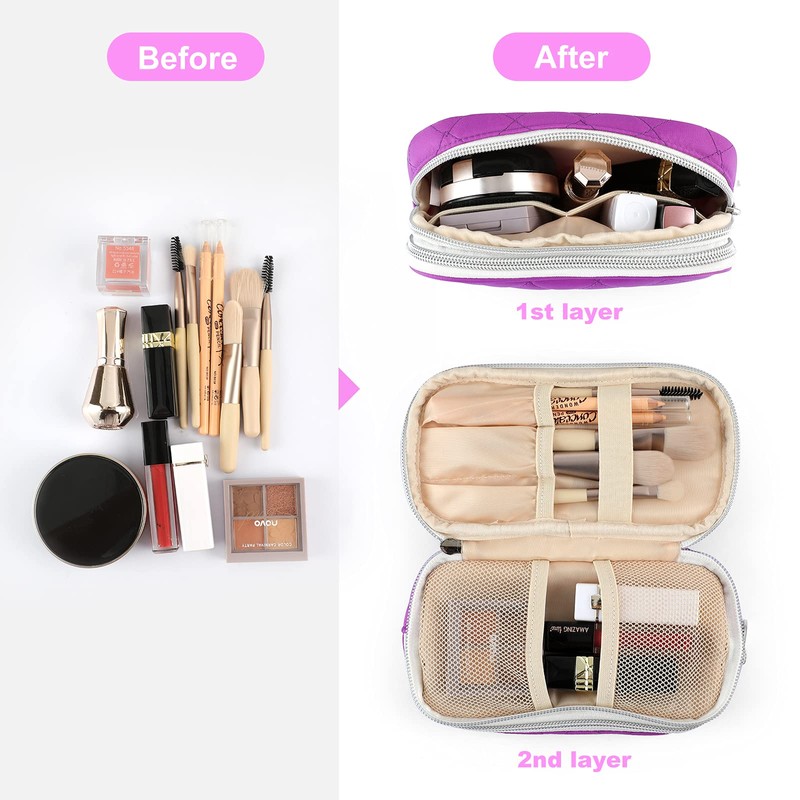 ANKUER Travel Makeup Bag for Women: Small Cosmetic Bag Organizer