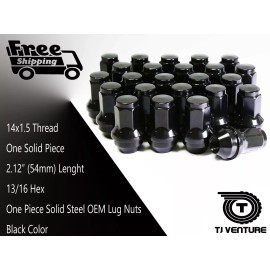 T&J 24 Pcs Ford F-150 2015-2019 OEM Factory Style Replacement Lug Nuts 14x1.5 BLK