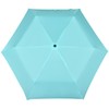 doppler Pocket Umbrella Fibre Havana Plain, aqua blue, 90 cm,
