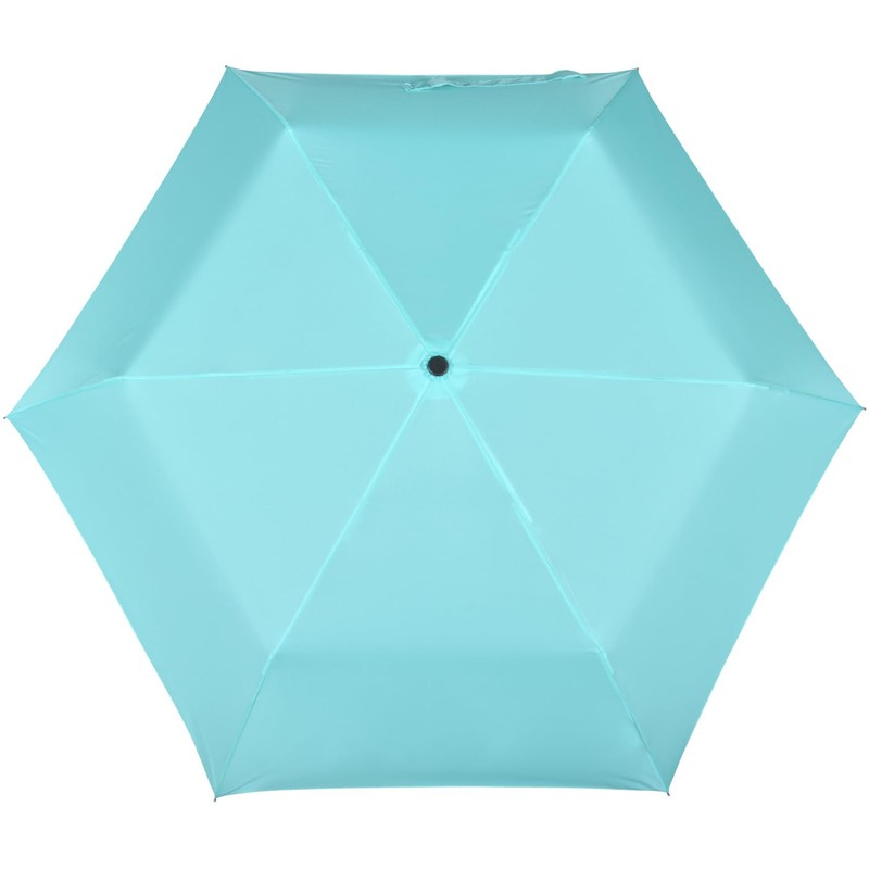 doppler Pocket Umbrella Fibre Havana Plain, aqua blue, 90 cm,
