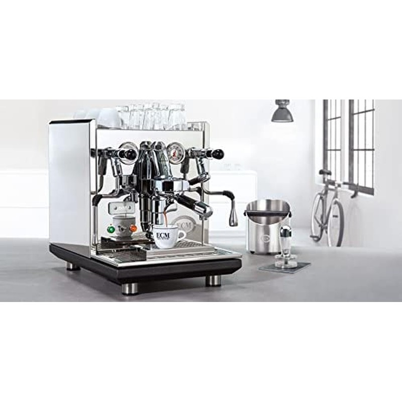 ECM 89415 druckregulierend Tamper, Polished Aluminum, Stainless Steel