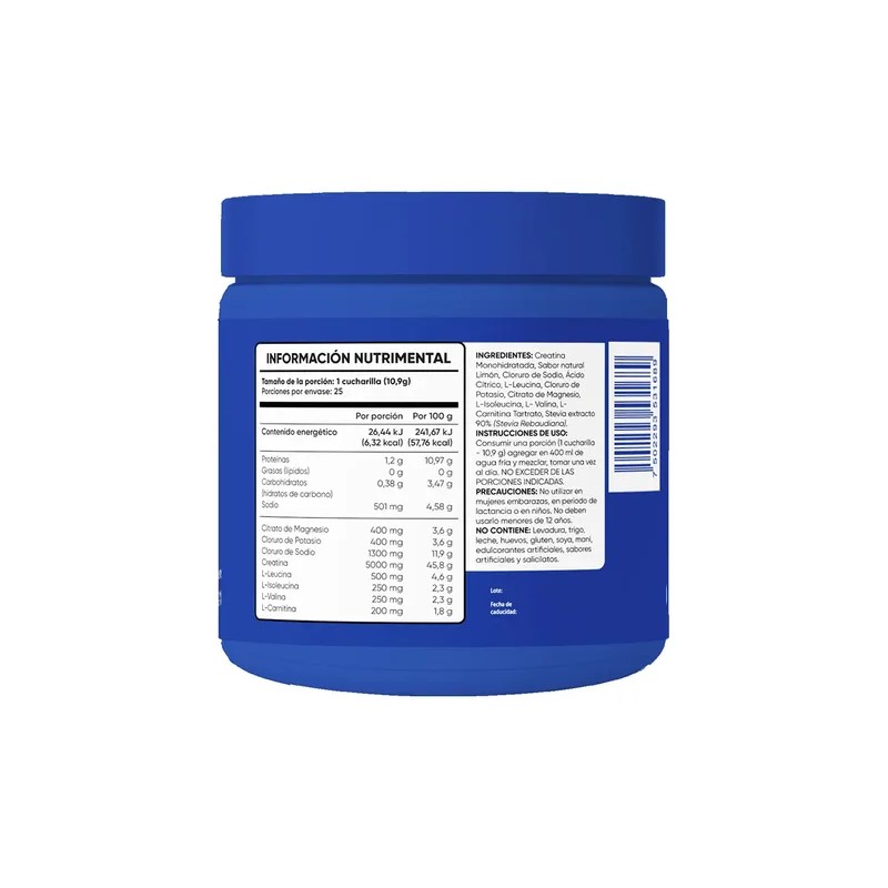 Multisport Creatina Monohidratada Sabor Limón 300g