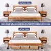 MixDora Bed Risers 1 Inch Square Stackable Furniture Risers Anti-Slip