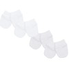 TeddyTs Baby Scratch Mittens 4 Pair Pack (White)