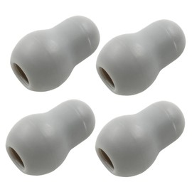 Hitefu - 4 almohadillas para orejas de silicona de repuesto para estetoscopio, tapones de silicona universales para estetoscopio, piezas de repuesto para estetoscopio, color gris