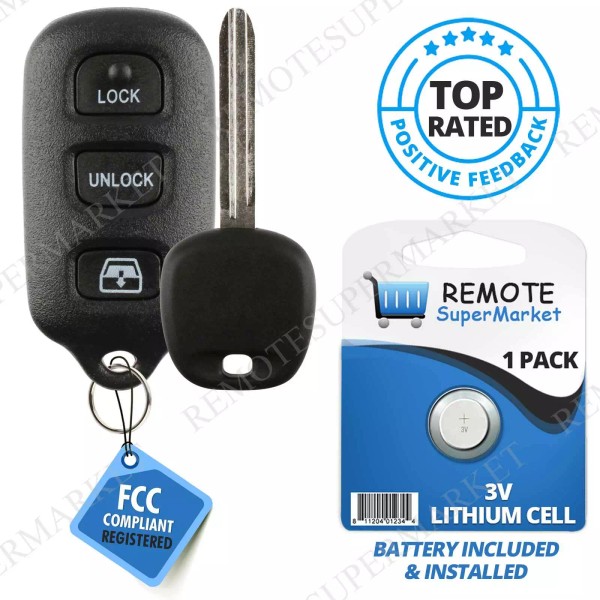 RemoteSuperMarket Replacement for Toyota 2003-09 4Runner 2003-08 Sequoia Remote Car