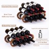 Navtcow Wine Rack and Water Bottle Organizer 2 in 1