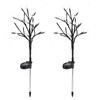 2Pcs 20LED Flower shaped Light Solar Garden Lamp for Christmas