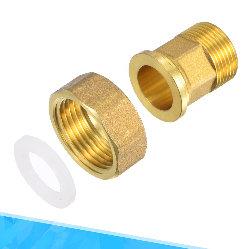 MECCANIXITY Brass Pipe Fitting Water Meter Coupling G1 Female x