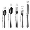 GZYUJIEMEDIA 40-Piece Silverware Set for 8, Stainless Steel Flatware Set