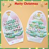 koutey Christmas Stick On Earrings for Little Girls 4-6 -