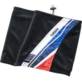 Yamaha Motor KUSHITANI Q1G-KST-Y01-030 F Riding Jacket, Collaboration Model YAQ03-K Neck Warmer, Black/White, One Size Fits All