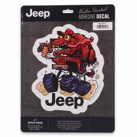 Jeep Bear Off-Road Adhesive Vinyl Decal - Fun Jeep Sticker for Car, Window, Water Bottle or Laptop