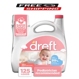 Dreft Baby Liquid Laundry Detergent, 125 loads, 170 fl. oz.