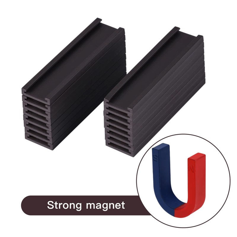 100 Pieces Magnetic Label Holders with Magnets Magnetic Data Card