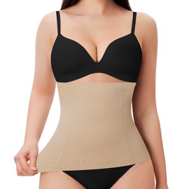 Nebility Nebility Plus Size Waist Trainer for Women Girdle for Women Shapewear Tummy Control Faja Body Shaper Waist Corset Beige