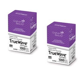 Graham Beauty Salon Truewave Jumbo End Paper 1000 Pack - HC-26067 Pack of 2