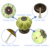 Yuaaoh Pack of 6 Furniture Knobs, Ceramic Pumpkin, Furniture Knobs,