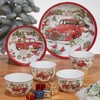 Red Truck Christmas Ceramic Rectangular Platter – A cheerful holiday