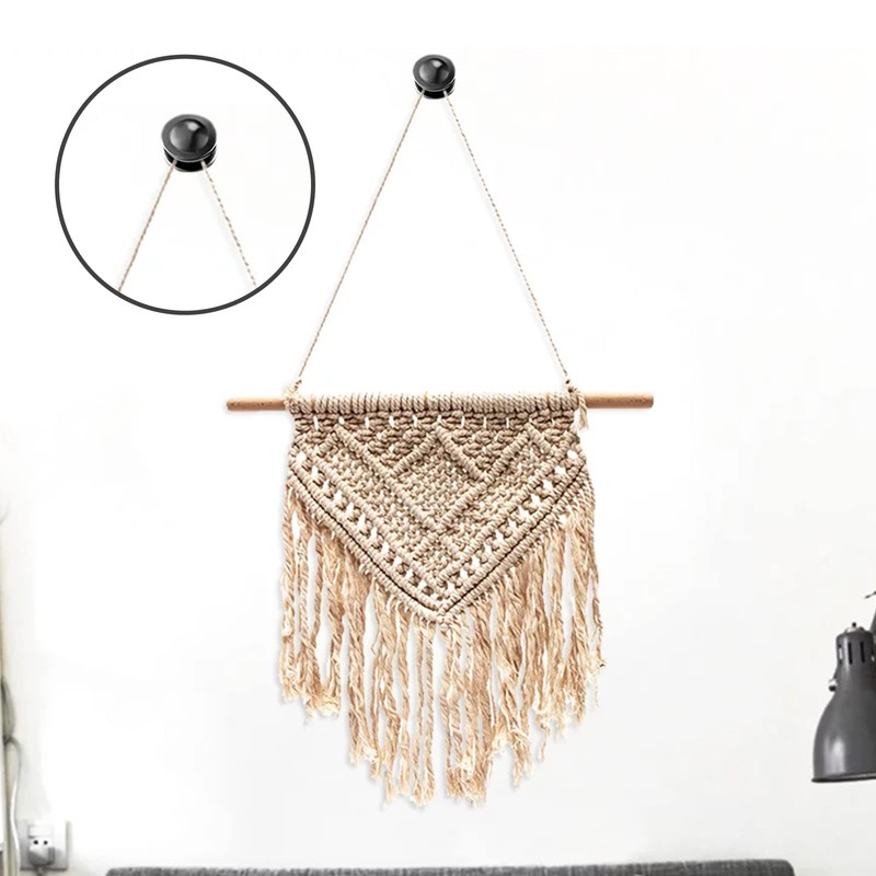 Rierdge Double-Headed Nails for Hanging Pictures, 30 Pcs Wall Hangers