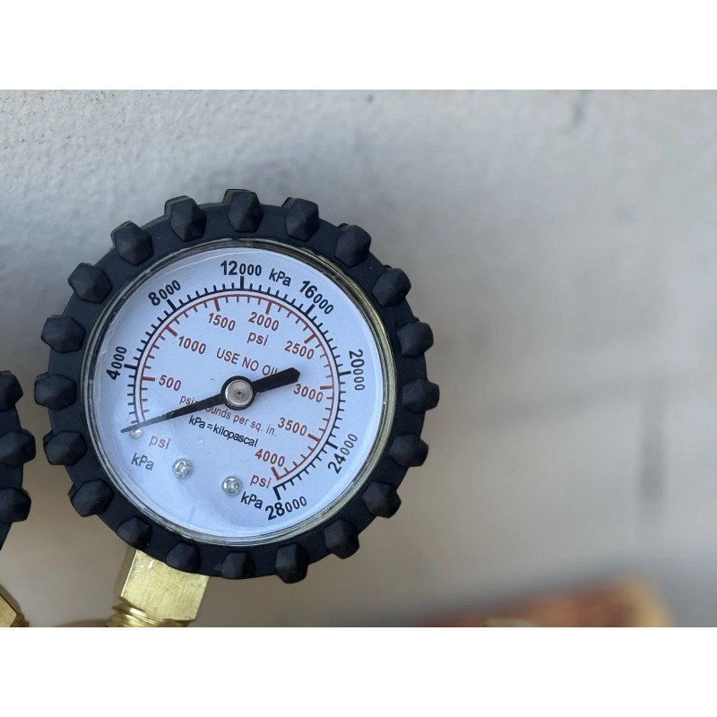 Infinity Nitrogen Dual Gas Regulator 0-600 PSI HVAC Purging Pressure