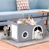 Heeyoo Cat House for Indoor Cats - Large Cat Bed