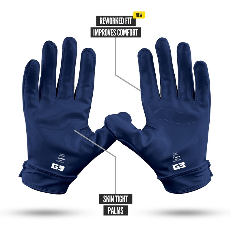Nxtrnd G3 Pro Padded Football Gloves, Sticky Padded Receiver &