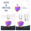 INFINIONLY Heart Chain Necklace Made of Stainless Steel for Women