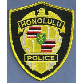 Embroidered Patch -Honolulu Hawaii Police Shoulder Patch State Capital