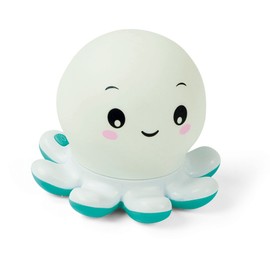 Clementoni 59233 Baby Clementoni - Baby Octopus, Cute Bath Toy with Colour & Light Effects, Calming & Entertaining, Includes Thermometer for Toddlers from 0 Years