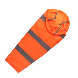 Pack of 2 Windsock, Striped Windsock, Windsock with Reflective Tape, for Used in Meteorology, Agriculture, Environmental Protection, Petroleum Exploration and Other Industries (Orange)