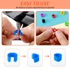 100Pcs 8mm Numbered Pigeon Leg Bands with 8 Color, Quail