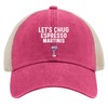 Ositerpz Let's Chug Espresso Martinis Trucker Hat Women Trendy Mesh