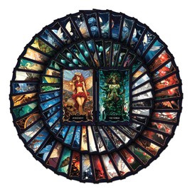 Pack 80 Pcs Witchy Astrology Fairy Tarot Card Stickers for Journaling Water Bottles Laptop Scrapbooking Teens Girls Boys Adults Waterproof Aesthetic Sticker Small Vinyl Decals