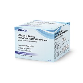 KNOXZY Sterile Saline Pods | Eye Wash | Wound Cleansing | Topical Irrigation | 25 x 20 ml sterile Pods