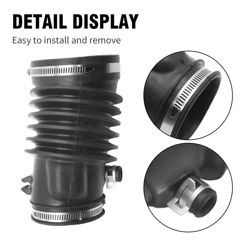 Anxingo 17228-RDA-A00 Air Cleaner Intake Hose Tube with Clamps, Replacement