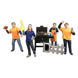 Tailgate Party Set II 4 Piece Figure Set For 1:24 Scale Models by American Diorama 77596