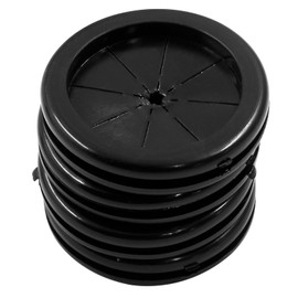 PHITUODA 4pcs 1-9/16 Inch (40mm) Black Double Sided Desk Hole Grommets, Six-Petaled Rubber Cable Cord Organizer, Desk Hole Cover Wire Hole Insert for Home Office Equipment