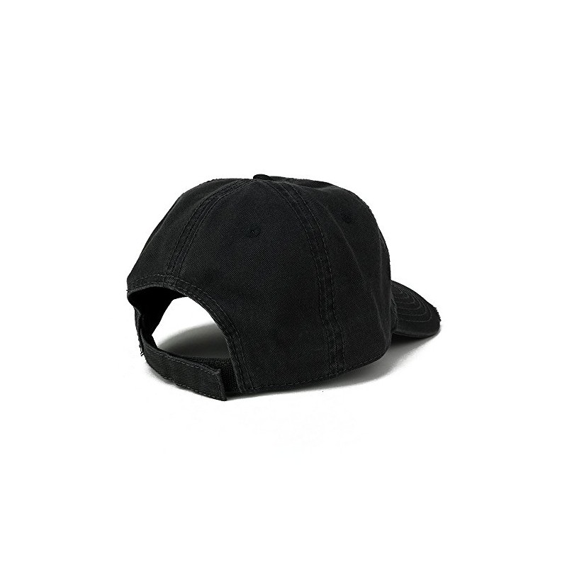 Garment Washed Perfil Bajo algodón de sarga Frayed Bill Plain