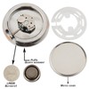 Motorcycle Handlebar Clock, 7/8'' Universal Waterproof Aluminum Alloy Handlebar Quartz