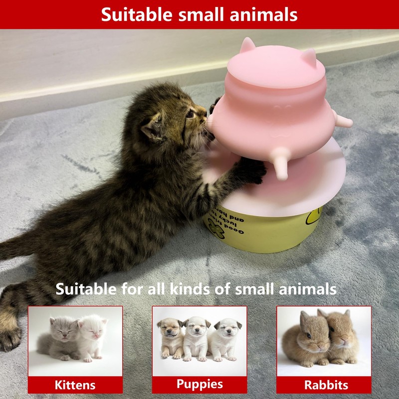 Puppy Bottle, Kitten Bottle, Multiple Puppy Kitten (Pink)