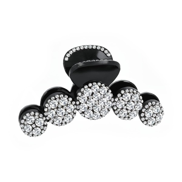 ANDANTE Premium Collection - Elegant Rhinestone Hair Clip in Black