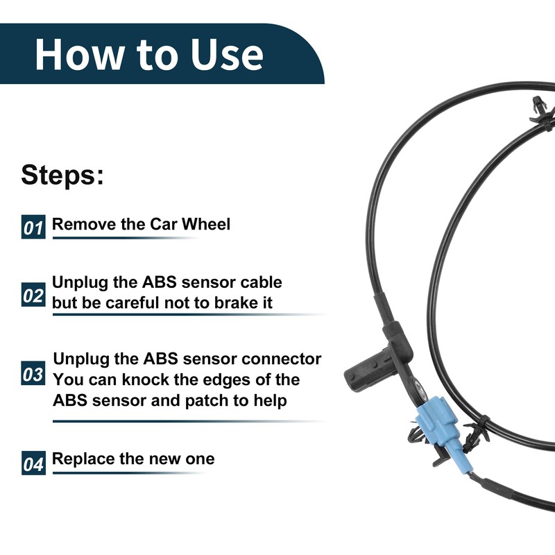 TUCKBOLD ABS Wheel Speed Sensor Rear Left ABS Sensor Anti-lock