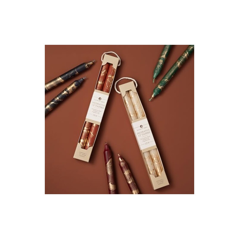 Northern Lights Candles - Premium Decorative Tapers - 12" 2PK